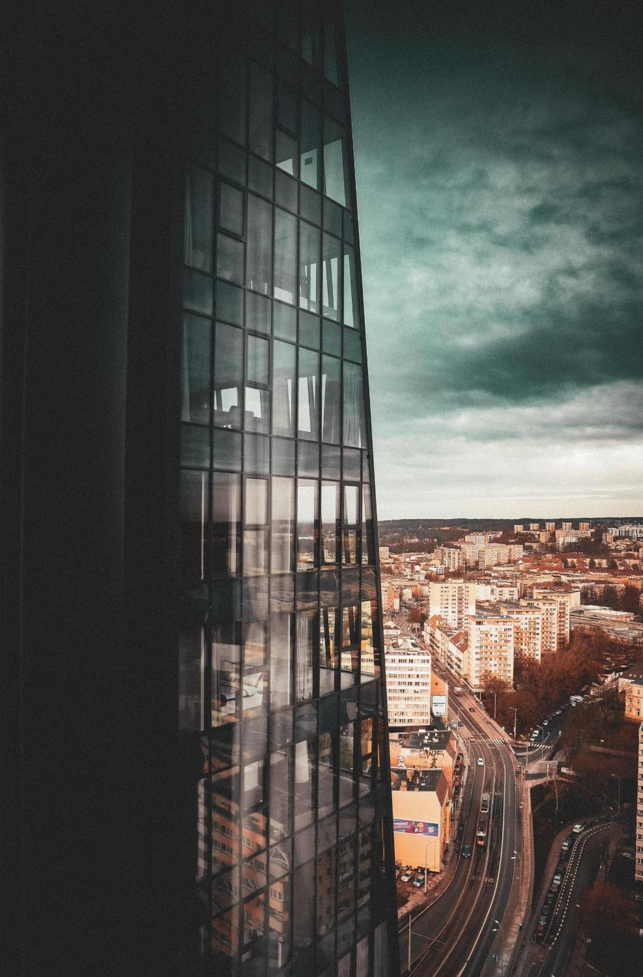 Hanza Tower Szczecin, Floor 21, City - River View Exterior photo